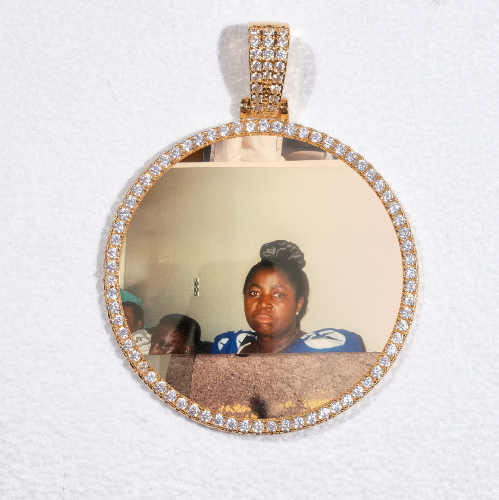 MEDIUM 3D CIRCLE CUSTOM PICTURE PENDANT
