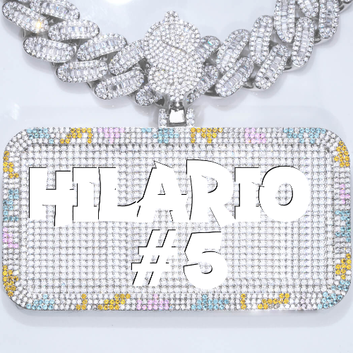 CUSTOM LETTER NECKLACE 3D COLORFUL SQUARE