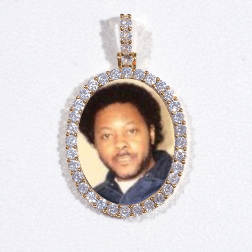 3D Oval Custom Picture Pendant