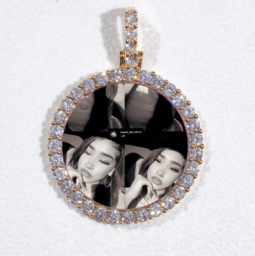 3D CIRCLE CUSTOM PICTURE PENDANT SMALL SIZE