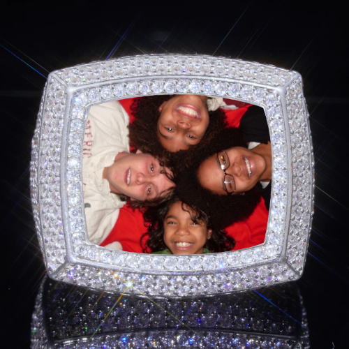 3D CUSTOM PICTURE ICED RING