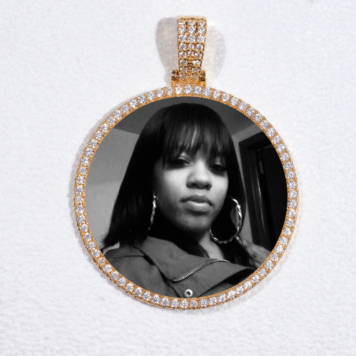 MEDIUM 3D CIRCLE CUSTOM PICTURE PENDANT