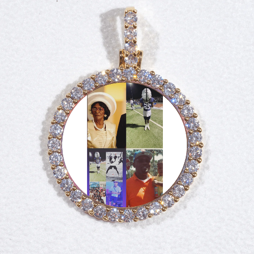 3D CIRCLE CUSTOM PICTURE PENDANT SMALL SIZE