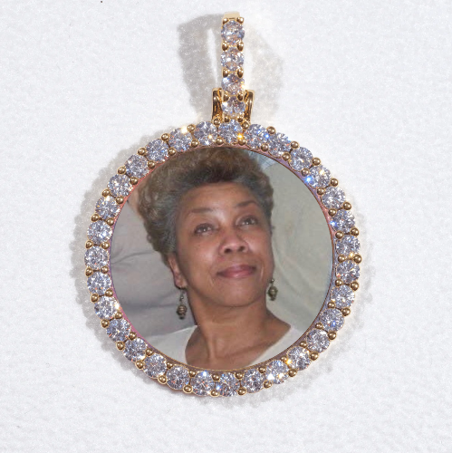3D CIRCLE CUSTOM PICTURE PENDANT SMALL SIZE