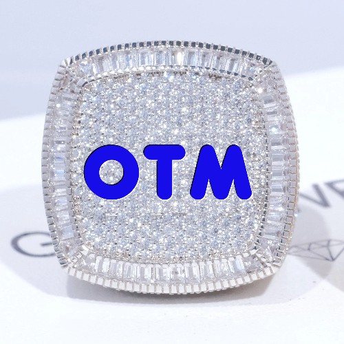 CUSTOM LETTER 3D ICED RING