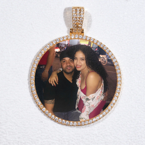 MEDIUM 3D CIRCLE CUSTOM PICTURE PENDANT