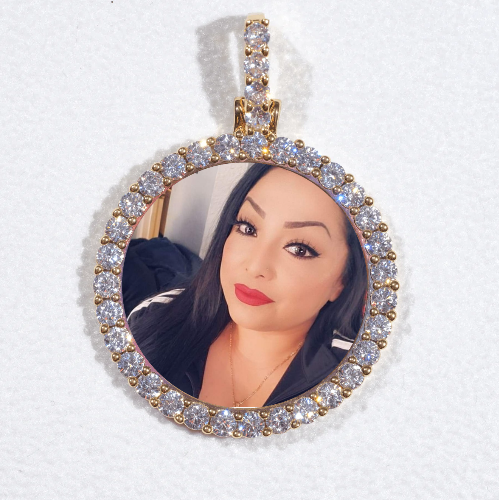 3D CIRCLE CUSTOM PICTURE PENDANT SMALL SIZE