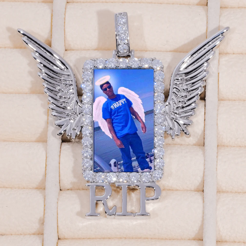 RIP WING 3D CUSTOM PICTURE PENDANT