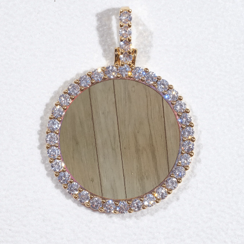 3D CIRCLE CUSTOM PICTURE PENDANT SMALL SIZE