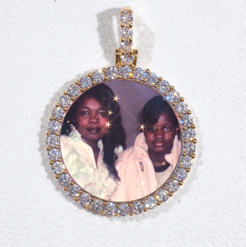 3D CIRCLE CUSTOM PICTURE PENDANT SMALL SIZE