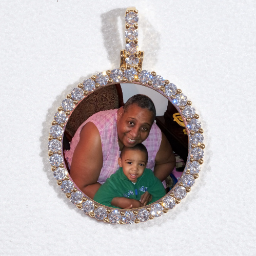 3D CIRCLE CUSTOM PICTURE PENDANT SMALL SIZE