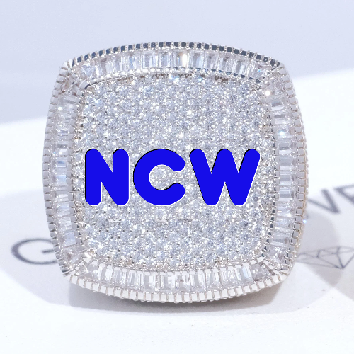 CUSTOM LETTER 3D ICED RING