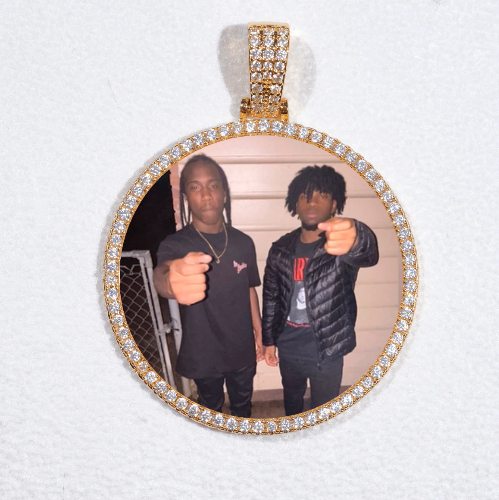 MEDIUM 3D CIRCLE CUSTOM PICTURE PENDANT