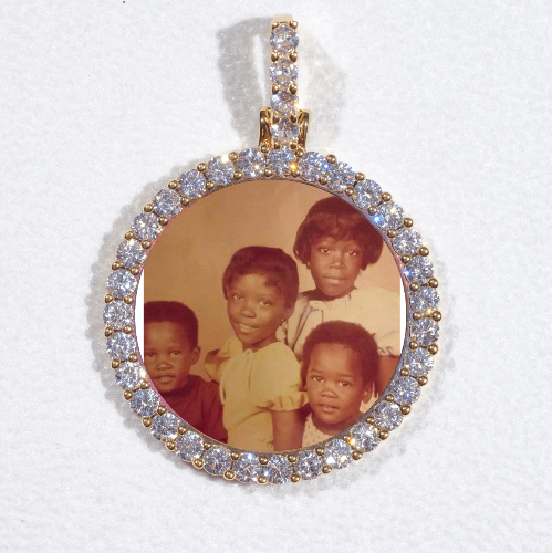 3D CIRCLE CUSTOM PICTURE PENDANT SMALL SIZE