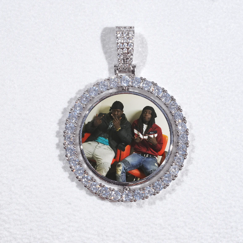 3D Spinning 2-Faced Custom Picture Pendant