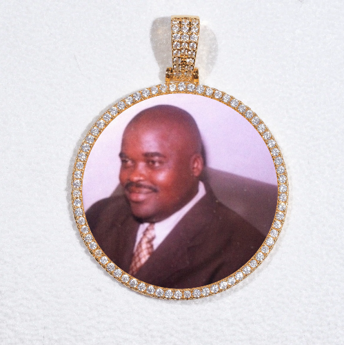 MEDIUM 3D CIRCLE CUSTOM PICTURE PENDANT