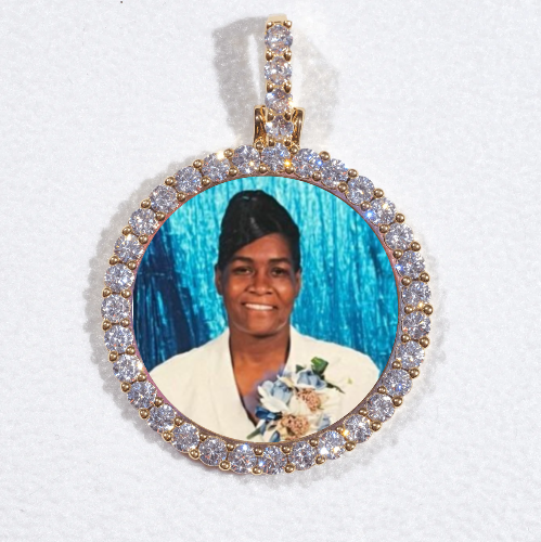 3D CIRCLE CUSTOM PICTURE PENDANT SMALL SIZE