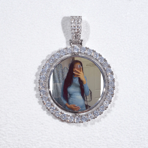 3D Spinning 2-Faced Custom Picture Pendant