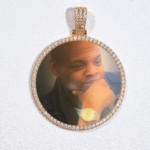 MEDIUM 3D CIRCLE CUSTOM PICTURE PENDANT