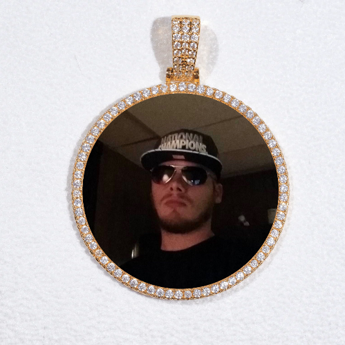 MEDIUM 3D CIRCLE CUSTOM PICTURE PENDANT