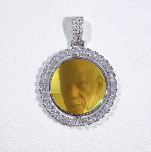 3D Spinning 2-Faced Custom Picture Pendant