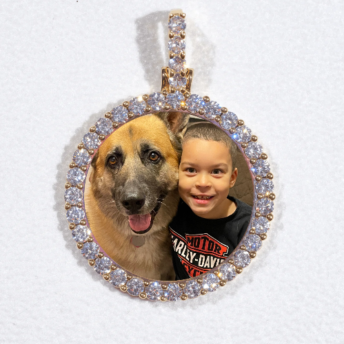 3D CIRCLE CUSTOM PICTURE PENDANT SMALL SIZE