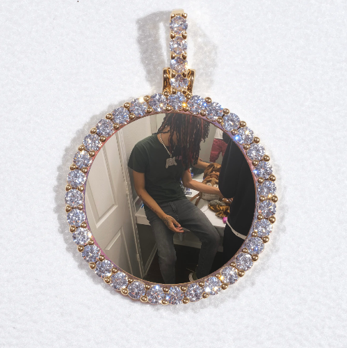 3D CIRCLE CUSTOM PICTURE PENDANT SMALL SIZE