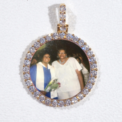 3D CIRCLE CUSTOM PICTURE PENDANT SMALL SIZE