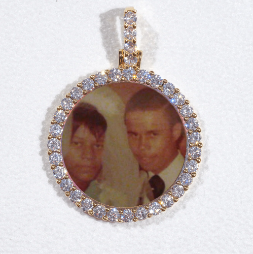 3D CIRCLE CUSTOM PICTURE PENDANT SMALL SIZE