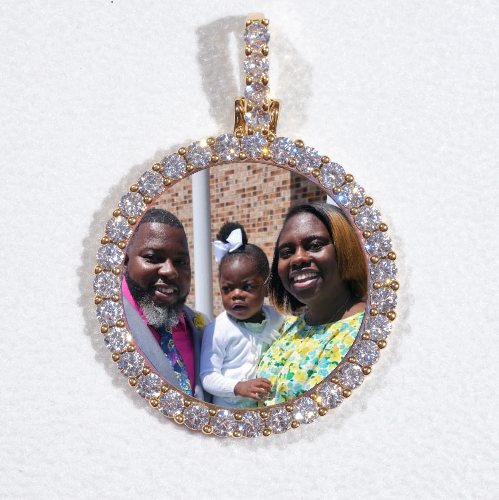 3D CIRCLE CUSTOM PICTURE PENDANT SMALL SIZE