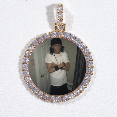 3D CIRCLE CUSTOM PICTURE PENDANT SMALL SIZE