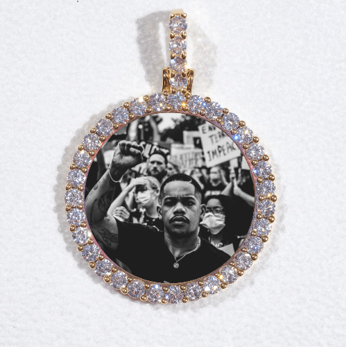 3D CIRCLE CUSTOM PICTURE PENDANT SMALL SIZE