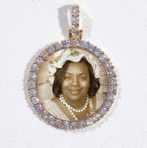 3D CIRCLE CUSTOM PICTURE PENDANT SMALL SIZE