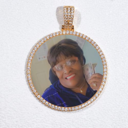 MEDIUM 3D CIRCLE CUSTOM PICTURE PENDANT
