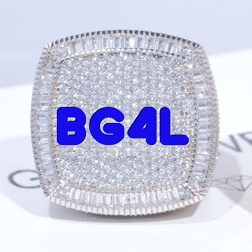 CUSTOM LETTER 3D ICED RING