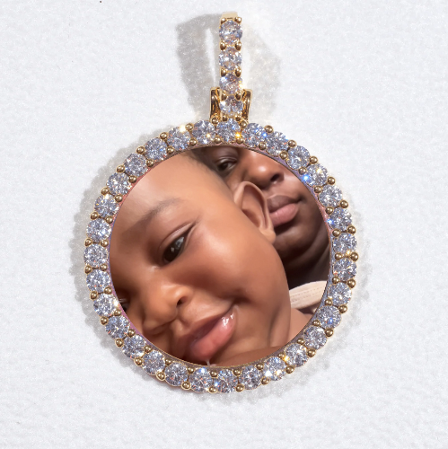 3D CIRCLE CUSTOM PICTURE PENDANT SMALL SIZE