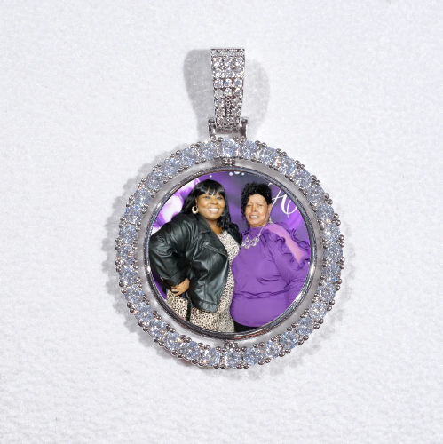 3D Spinning 2-Faced Custom Picture Pendant