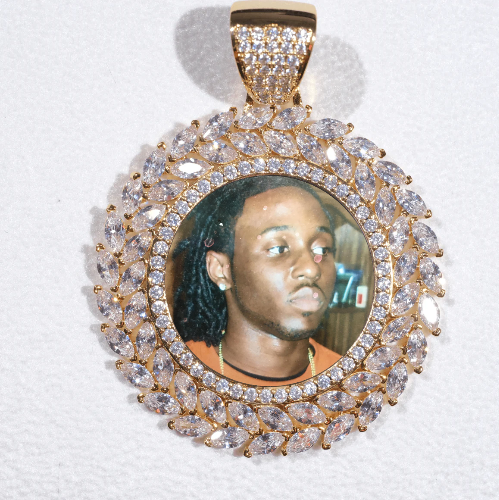 Large 3D Wheat Ear Custom Picture Pendant
