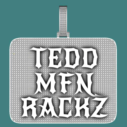 CUSTOM LETTER NECKLACE 3D BIG SQUARE