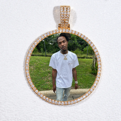MEDIUM 3D CIRCLE CUSTOM PICTURE PENDANT