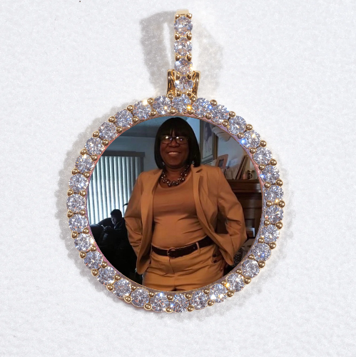 3D CIRCLE CUSTOM PICTURE PENDANT SMALL SIZE