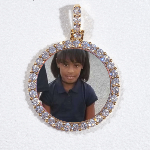 3D CIRCLE CUSTOM PICTURE PENDANT SMALL SIZE