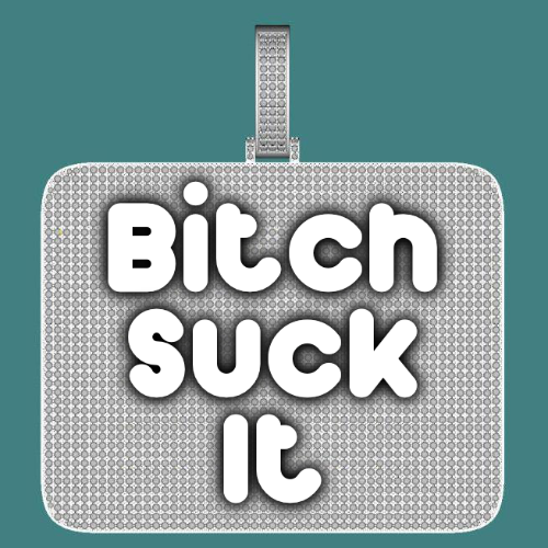 CUSTOM LETTER NECKLACE 3D BIG SQUARE