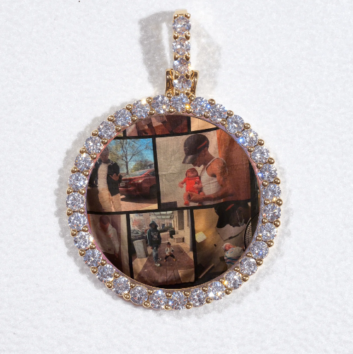 3D CIRCLE CUSTOM PICTURE PENDANT SMALL SIZE