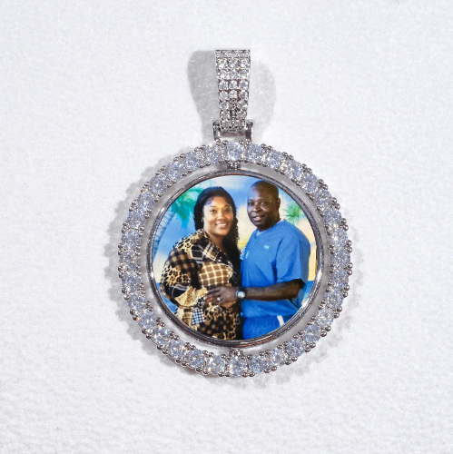 3D Spinning 2-Faced Custom Picture Pendant