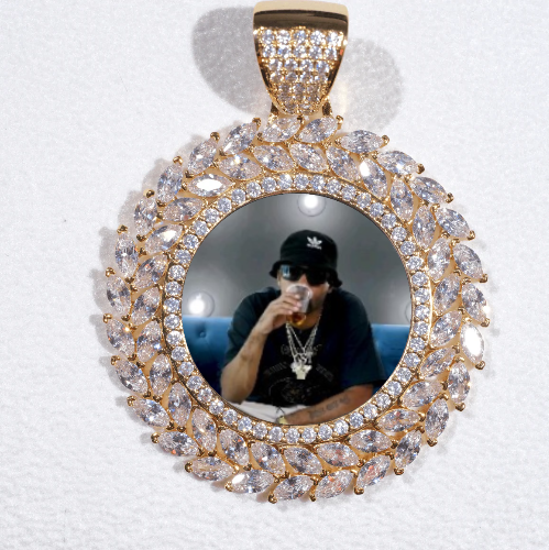 Large 3D Wheat Ear Custom Picture Pendant