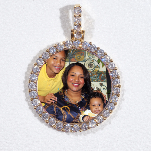 3D CIRCLE CUSTOM PICTURE PENDANT SMALL SIZE