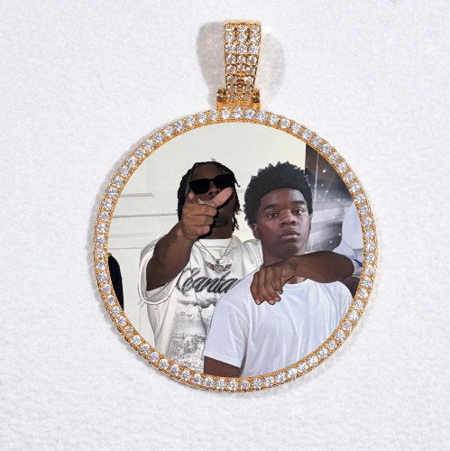 MEDIUM 3D CIRCLE CUSTOM PICTURE PENDANT