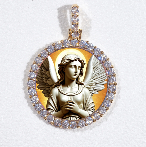 3D CIRCLE CUSTOM PICTURE PENDANT SMALL SIZE
