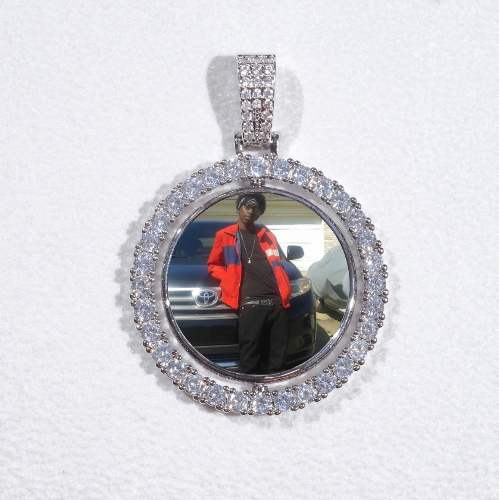 3D Spinning 2-Faced Custom Picture Pendant